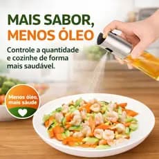Spray Pulverizador de Azeite 100ml Vidro Borrifador de Óleo Culinário para Salada Air Fryer e Cozinha