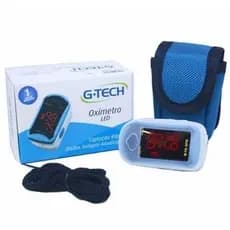 Oxímetro de Dedo Digital G-Tech LED Portátil Medidor de Saturação de Oxigênio SpO2 e Batimentos Cardíacos BPM Alta Preci