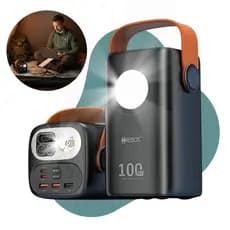 Power Bank 100W 60000mAh Hrebos Carregador p/ Starlink Mini Notebooks Dell Apple HP Tipo-C PD Portátil Alta Capacidade
