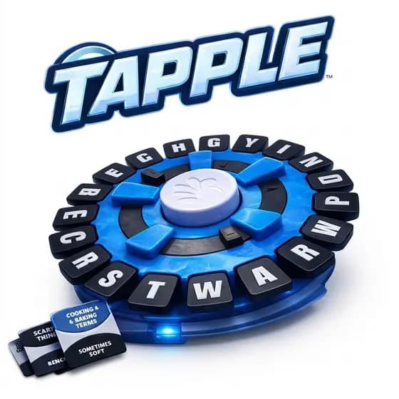 Jogo Stop Tapple Português Tabuleiro Trava Letras Temporizador Raciocínio Rápido Educativo Infantil Família
