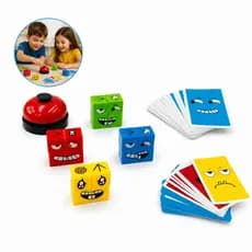 Cubo das Emoções Infantil Brinquedo Educativo Montessori Jogo Pedagógico Desenvolvimento Emocional Crianças