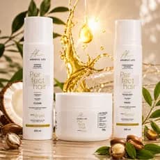 Kit 3 Produtos de Nutrição Cronograma Capilar Shampoo, Condicionador e Máscara