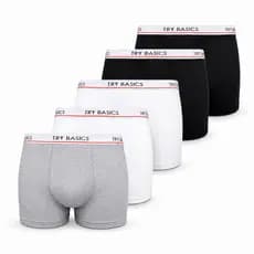 Kit 5 Cuecas Boxer Infantil Box Algodão Cotton Menino Juvenil  Conforto Promoção