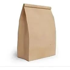 50 Saco Papel Kraft Tamanho M Delivery Sem Alça Craft Liso