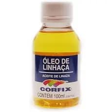 Óleo De Linhaça Corfix 100ml Para Pintura Em Tela