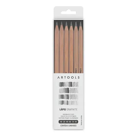Estojo Lapis Grafite 6 Unidades Artools