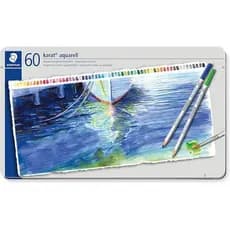 Lápis de Cor Aquarelável, Staedtler, Karat, 125 M60 11, 60 Cores