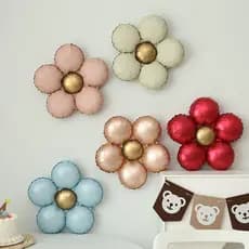 Balões Flor 5pcs Girassol Seis Cinco Pétalas Decoração Festa Aniversário Infantil Quarto Casamento