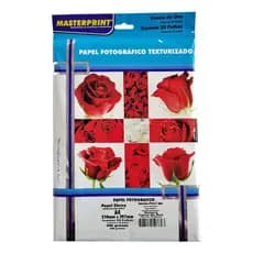 Papel Fotográfico Casca de Ovo 200g A4 Masterprint 20 folhas Textura Premium Artesanato