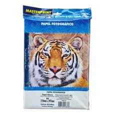 Papel Fotográfico Glossy 230g A4 150 folhas Masterprint Alta Resolução Secagem Rápida Artesanato