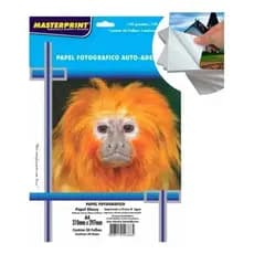 Papel Fotográfico Adesivo Foto 130g A4 Glossy Brilhante Resistente a Água (150 Folhas) Masterprint