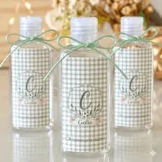Kit Personalizado 30 frasco álcool em gel + 30 sacola + 30 tag
