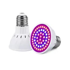 Lâmpada Grow LED 60 LEDs Bocal E27 Cultivo Indoor Bivolt