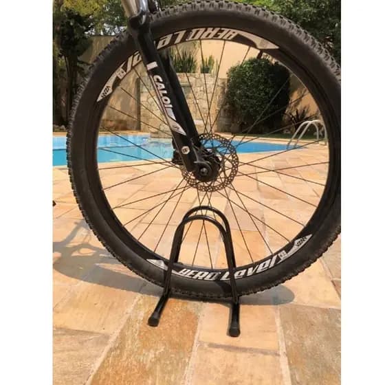 Suporte de Chão e Parede 1 Bicicleta Suporte de Bike Unitário Preto Garagem