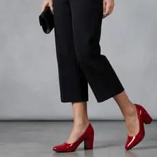 Scarpin Feminino Adulto Macio Confortável em Verniz Leve Elegante Casual Lançamento Promoção Dia Dia