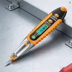 Caneta Teste de Tensão Digital VD700 12-250V AC/DC Sem Contato com Lanterna LED