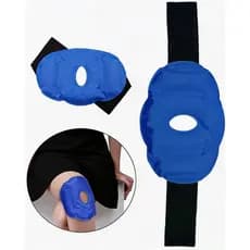 Kit Cinto de Gel para Joelho com Velcro | Protetor Articular Anatômico Reutilizável | Material Nylon Durável e Recicláve