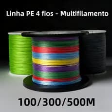 100/300/500M Golaluz Linha De Pesca Trançada 4 Fios Multifilamento Fio Trançado Para Pesca De Carpa / Japonês / Linha Pe