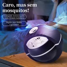 Lâmpada Mata Mosquito USB Tipo Globo Terráqueo | Eliminação por Choque Elétrico