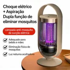Lâmpada 2 em 1 Iluminação Exterior Mata-Mosquitos Físico Choque Com Luz UV Usb Armadilha Para Insetos 2026