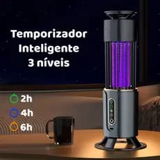 Lâmpada Elétrica Portátil Para Mosquitos , Com Luz UV , Sem Radiação , Carregamento USB , Reutilizável
