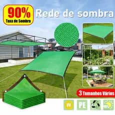 Verde Rede de sombra, taxa de sombreamento acima de 90%, adequada para varanda, Proteção UV e Instalação Rápida