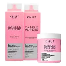 Kit Knut Cabelo Perfeito Goji Berry + Máscara 500g 3 Itens
