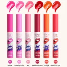 Kit 6 PENNIFEN Magic Pearl Lip Glaze à prova d'água, fácil de colorir, esmalte labial antiaderente