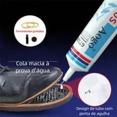 Kit Cola para calçados de uso geral e alta resistência; adesivo à prova d'água; reparo rápido