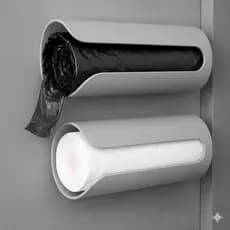 Suporte Para Sacos de LIxo, Organizador de Ambiente, Suporte, Decoração, Dispense de Saco de Lixo