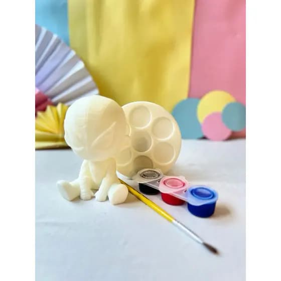 3D Personagem Animado pinte e lave Lembrancinha de aniversário infantil