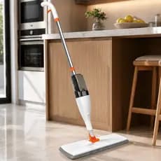 Mop Spray Rodo Mágico Com Reservatório 2 Refis Microfibra Limpa Seca Giratório