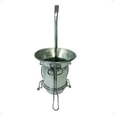 Cuia Conjunto Chimarrao Aluminio Com Suporte E Bomba Kit