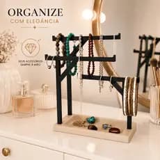Porta Joias Organizador Premium  | Organizador de Colares, Brincos, Pulseiras e Anéis