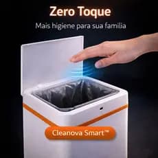 Lixeira Inteligente Automática 12L USB com Sensor | Abre Sozinha | Higiênica e Moderna para Cozinha e Banheiro