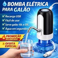 Hidro Touch™ Bomba Automática para Galão de Água | Dispenser Elétrico USB Portátil