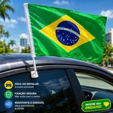 🥉Bandeira do Brasil para Vidro de Carro –Premium