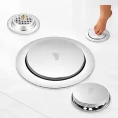 Ralo Redondo Click 10x10 Modelo 7098 Inox Antiodor – Banheiro e Cozinha