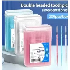 Escova De Palito De Dente 200 Peças , Plástico Descartável , Interdental Doméstica , Escolha De Dentes , Fio Dental