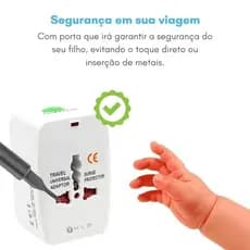 Adaptador Tomada Universal Internacional Portátil,Para Americana Europa Argentina Viagem