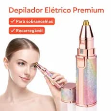 Depilador Portátil 2 Em 1 Aparador Com Bateria Recarregável Para Sobrancelhas E Faciais Profissional