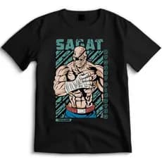 Camiseta Street Fighter Sagat 100% Algodão Camisa Estampada Unissex - 1145