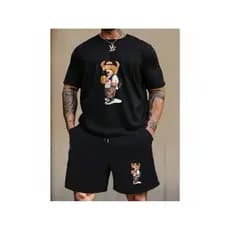 Camiseta E Bermuda URSO SELF Masculina KIT unissex 100% Algodão