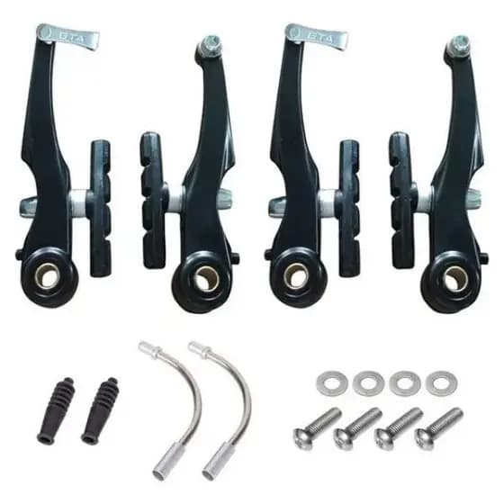 FREIO V-BRAKE ALUMINIO  4 PCS PRETO