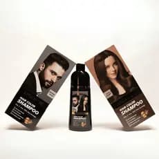 Veinira Shampoo Tonalizante Fórmula suave Sem Amônia  Castanho Escuro ou Preto