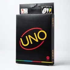 Jogo de Cartas UNO Minimalista Preto Edição Especial Premium