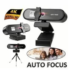 Câmera De Videoconferência Para Laptop Com Webcam 4k E Suporte