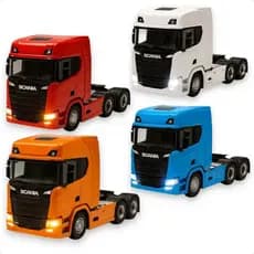 Miniatura Caminhão Scania V8 770 S Trucado - Com Som E Luz Aleatoria