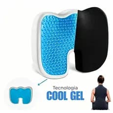 Almofada Anatômica Protetor De Cóccix Com Assento Em Gel Ortopédica Com Capa