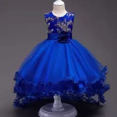 Vestido Tutu de Princesa Bordado para Meninas, Vestido Elegante para Festas de Natal para Crianças de 3 a 15 Anos 7DQI
